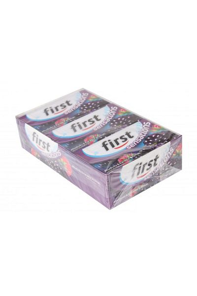 First Raspberry and Blackberry Flavored Sensation 27 gr 12 Pieces