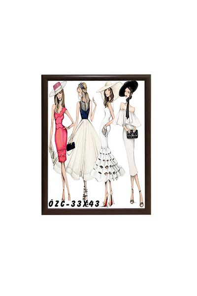 ÖZCANLAR ÇERÇEVE Brown Decoration Picture Frame 33x43