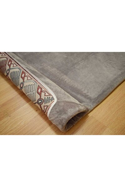 Hakan Düz Desen Gri Welsoft Halı Örtüsü