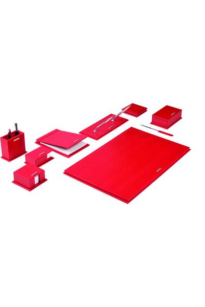 Gıpta Red Desk Set Center 10 Pieces 7138