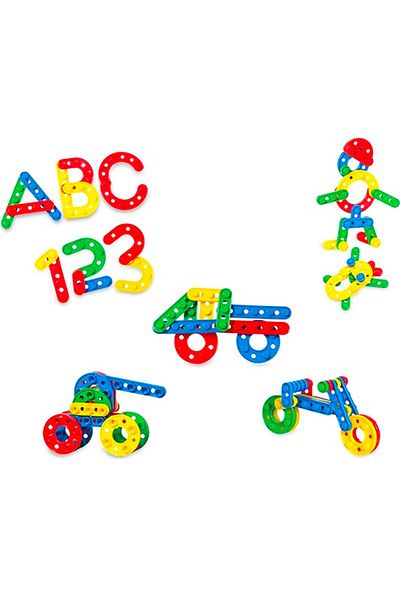 DEDE 96 Pieces Click Clack Puzzle in Storage Box Lego 03144