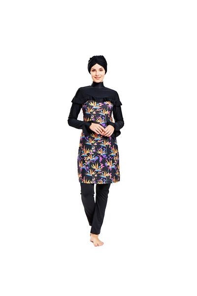Adasea Γυναικείο μαγιό Hijab με μοτίβο Lycra 4127