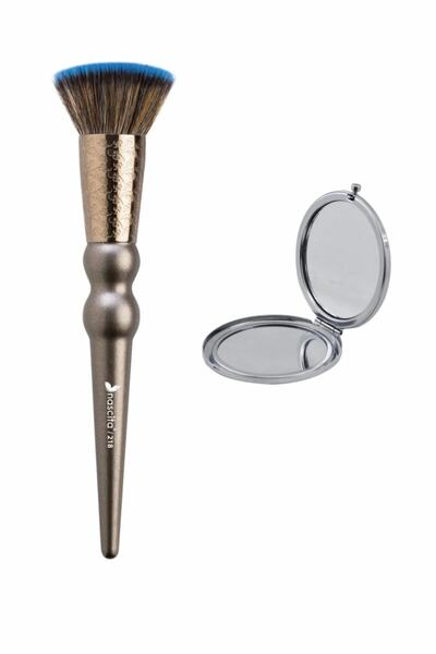 nascita Makeup Buffer Brush Foundation Ocean Series + Glossy Model with Metal...