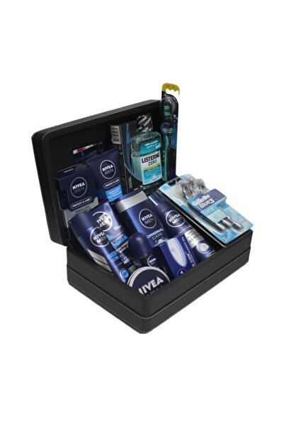 NIVEA Traş Takımı Damat Çeyiz Seti 14 Parça Özel Sandıklı