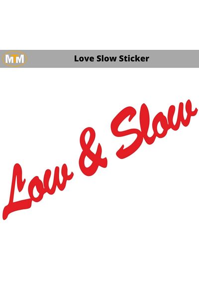 AVMmarketim Autocolant Love Slow Auto 15 Cm