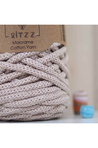Ritzz Μπεζ βαμβακερό Macrame Xl 008