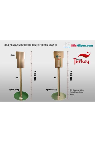 Ofis Hijyen Krom Dezenfektan Standı 304