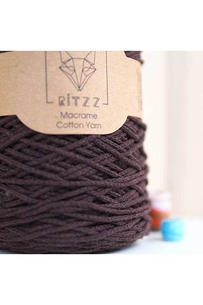 Ritzz Καφέ βαμβακερό Macrame Slim 011