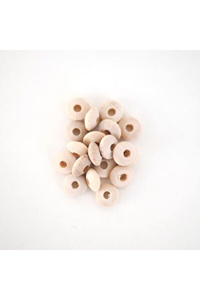 Ritzz خرز خشبي مسطح 14 ملم 50 جرام