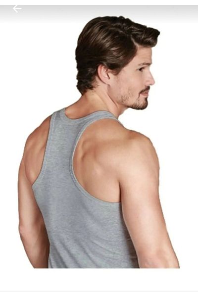 Berrak Men's Gray Athlete 5 Pieces Undershirt
