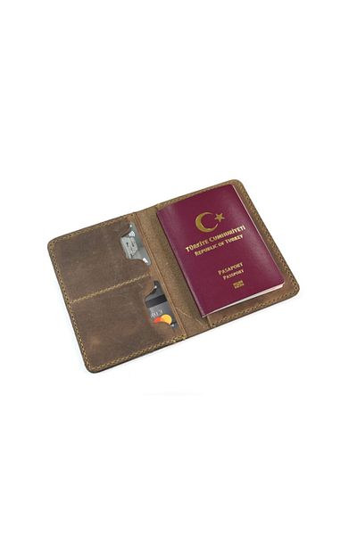 Legend Style Leather Passport Wallet