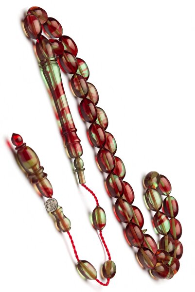 OTTOTESBİH 7x11mm Mărgele de rugina de foc cu ciucuri de culoare roșu-verde - Artizanat de măiestrie