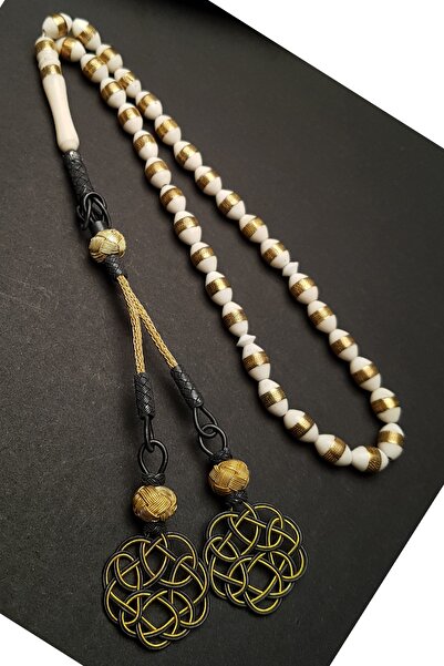 OTTOTESBİH Rozariu din argint Sterling 1000 Kazaz, cu ciucuri, 7x11 mm, în formă de os de cămilă