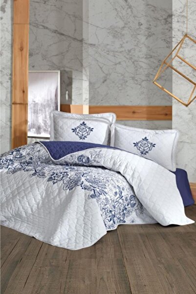 Clasy Mandora Navy Blue Single Bedspread