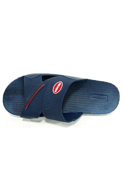 GEZER Men's Navy Blue Beach Pool Bathroom Daily Slippers 8025