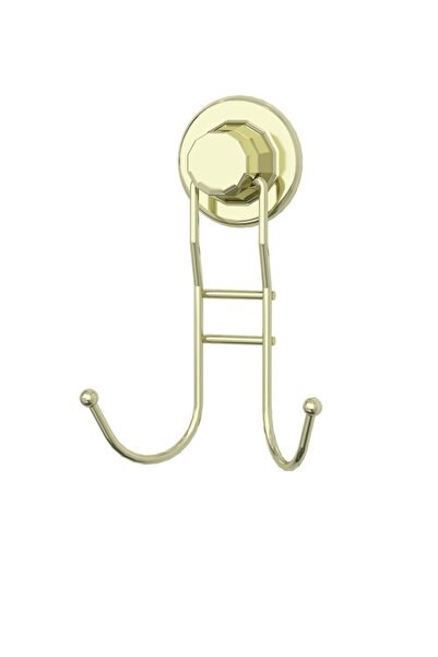 Teknotel Delme Vida Matkap Yok! Vakumlu, Yapışkanlı 2'Li Askı Altın DM236