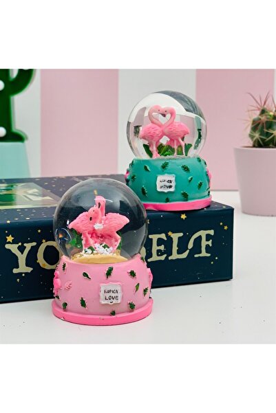 MOBGİFT Mini Flamingo Kar Küresi