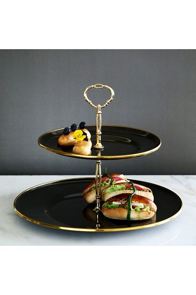 Emsan Troy Enamel Layered Cookie Holder Black/Smoke--