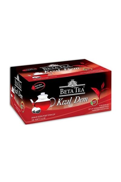 Beta Tea Beta Red Teapot Tea Bag 100 Pieces X 6 Pieces 3,2 Grx100:320 Gr