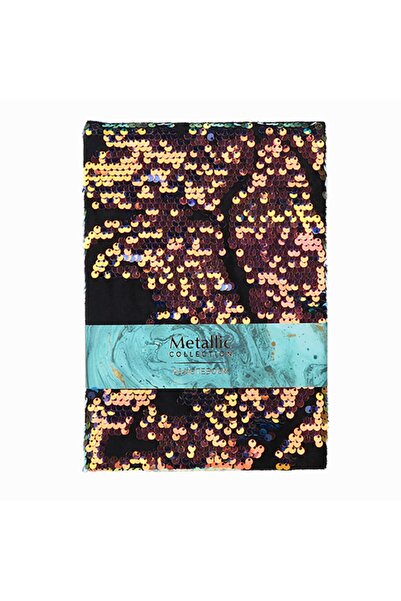 Pyrus A5 Stamped Notebook Turquoise Gold