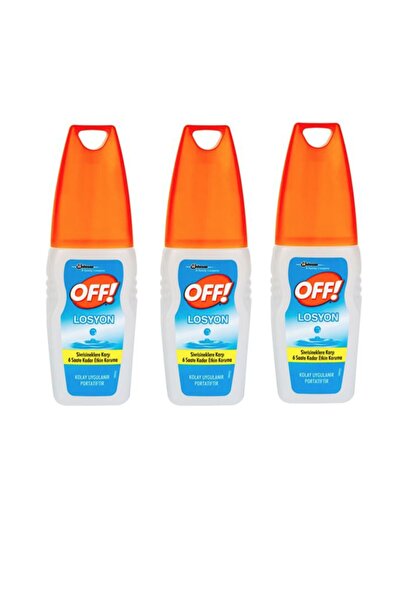 Raid Off Losyon 6 Saate Kadar Etkili Koruma 100 ml X3 Adet Sinek Kovar