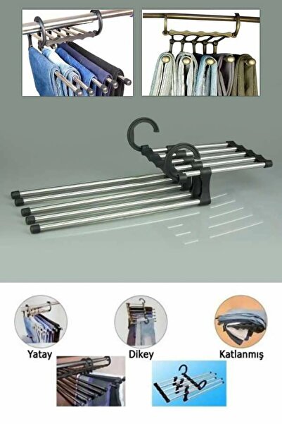 MOBEE Pratik Pantolon Eşarp Kravat Askılığı Magic Hanger