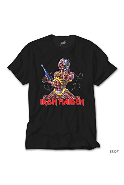 Z zepplin Tricou negru Iron Maiden In The War