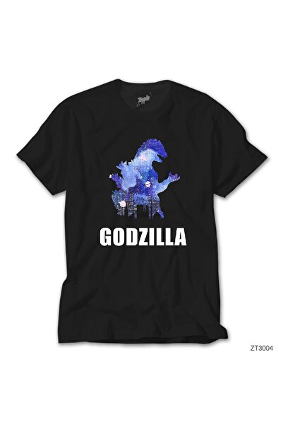 Z zepplin جودزيلا في تي شيرت أسود في المدينة