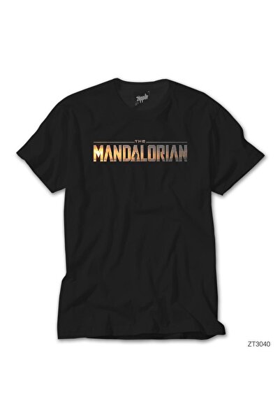Z zepplin Tricou negru The Mandalorian Logo