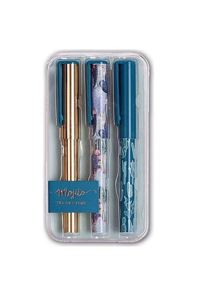 Pyrus Syloon Ballpoint Pen Set Mint 3 Pieces
