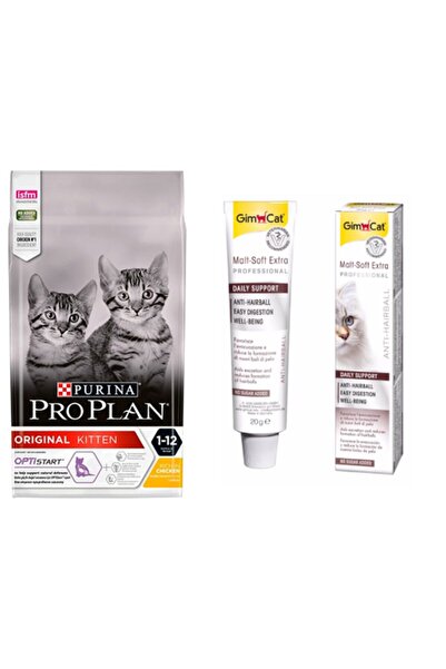 Pro Plan Kitten Kedi Maması 400 gr Gimcat Kedi Maltı 20 gr