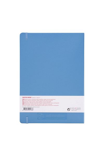 Talens Sketchbook Hard Cover Sketch Drawing Notebook 21x29 CmA4 140 Gr 80 Yp Pastel Blue
