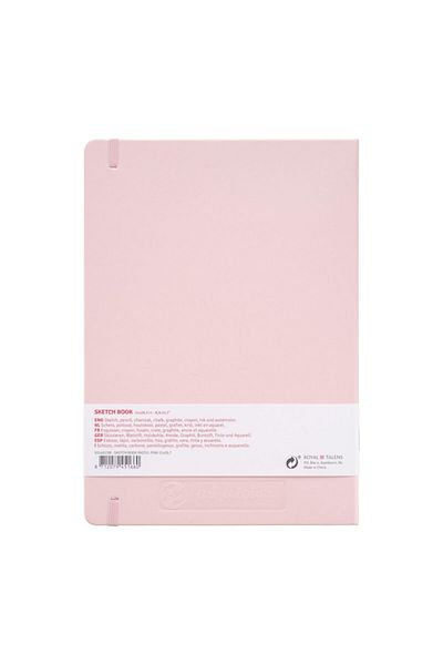 Talens Sketchbook Hard Cover Sketch Drawing Notebook 21x29 CmA4 140 Gr 80 Yp Pastel Pink
