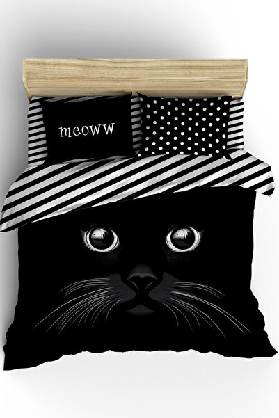 Helen George Meoww Çift Kişilik Nevresim Takımı