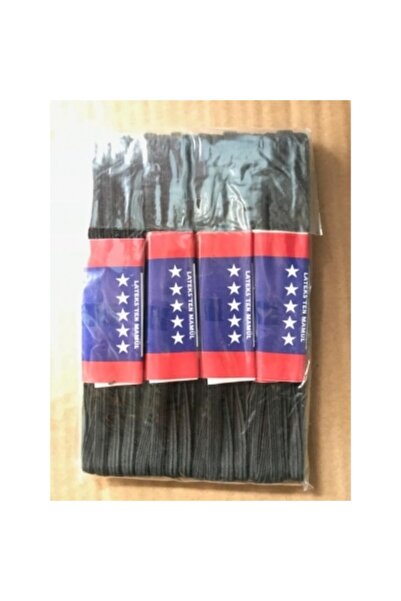 salarticaret 4 Adet 0.80 Cm Siyah Bel Paça Don Lastiği Yassı Geniş Lastik 40 M