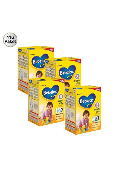 Bebelac 3 Numara Devam Sütü 500 gr 4 Adet