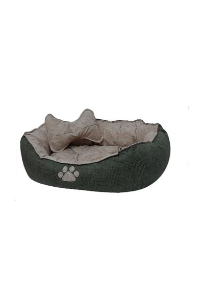 Patili Evler Small and Medium Breed Dog Bed 55x65 Cm - Non-Deformable with Scratching - Bone Padded