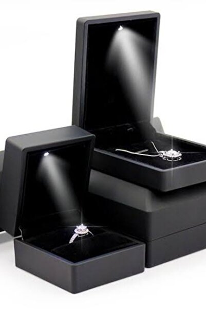 Crystal Diamond Zirconia Işıklı Kutuda 1 Carat Tektaş Damla Kolye