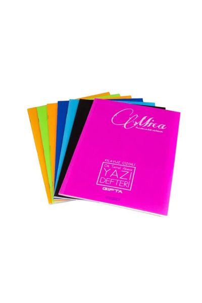 Gıpta Mica Wire Stitched Plastic Cover Aa 40 Sheets with Guidebook Stripes