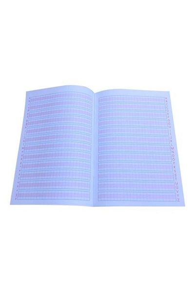 Gıpta Mica Wire Stitched Plastic Cover Aa 40 Sheets with Guidebook Stripes