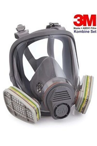 3M 6800 Tam Yüz Maskesi Orta Boy + Abek1 Filtre Kombine Set