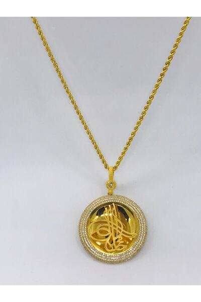 Güler Kuyumculuk Tuğralı Kolye Ucu Ve Zincir