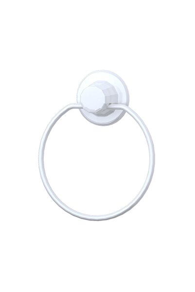 Teknotel DELME VİDA MATKAP YOK! VAKUMLU YUVARLAK HAVLULUK BEYAZ DM235