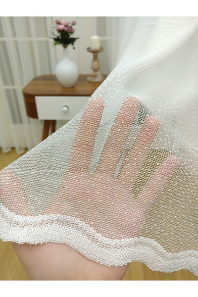 Esse Home Skirt Tip Patterned Lace Tulle Curtain High Quality 150x260