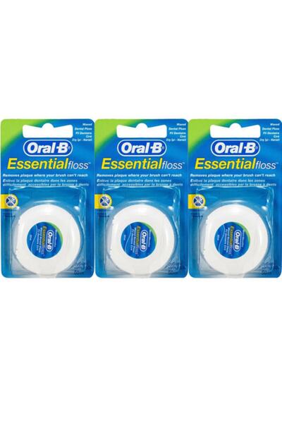 Oral-B Essential Floss Mint Naneli Diş İpi 50 Metre 3 Adet