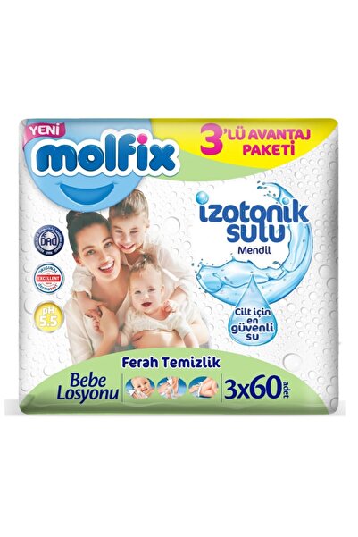 Molfix Izotonik Islak Havlu Ferah Temizlik 3'lü Paket