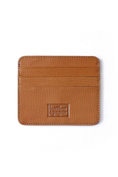 Leather Paper Θήκη πιστωτικής κάρτας Leather & Paper Tan Leather