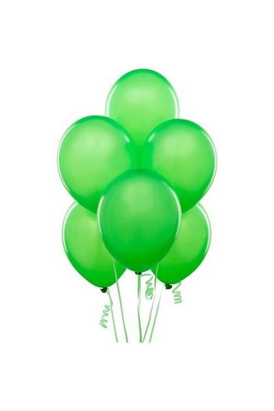 BalonEvi Balloon Unprinted Light Green 100 Pieces (1 Pack 100 Pieces)