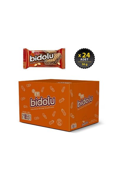 Eti 36 g X 24 Pieces of Cocoa Cream Peanuts - Particulated Wafer