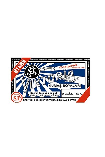 Viktoria Kumaş Boyası Koyu Lacivert (Adet) Viktoria